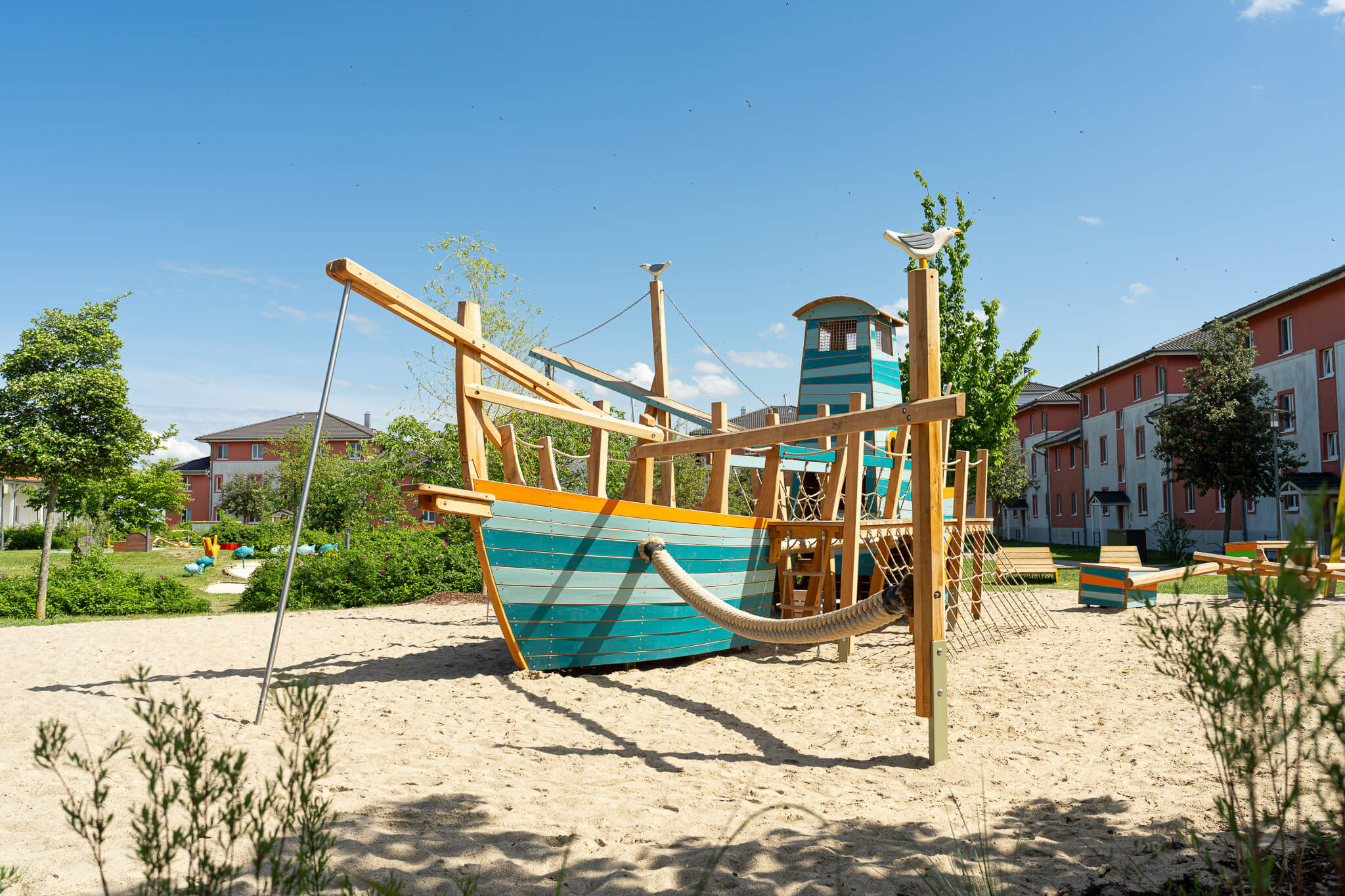 Spielplatz Schiff