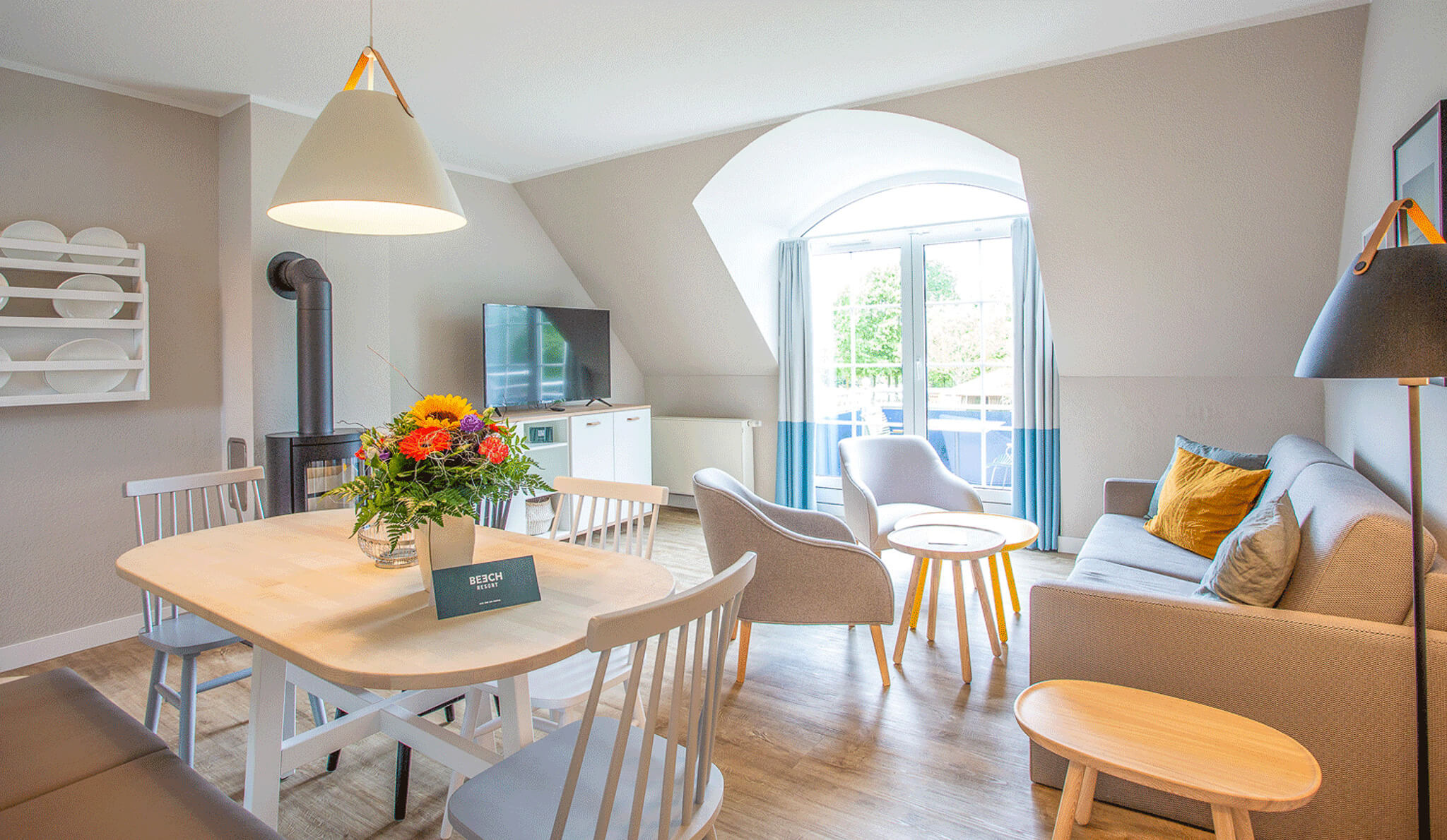 Eine eingerichtete Wohnung